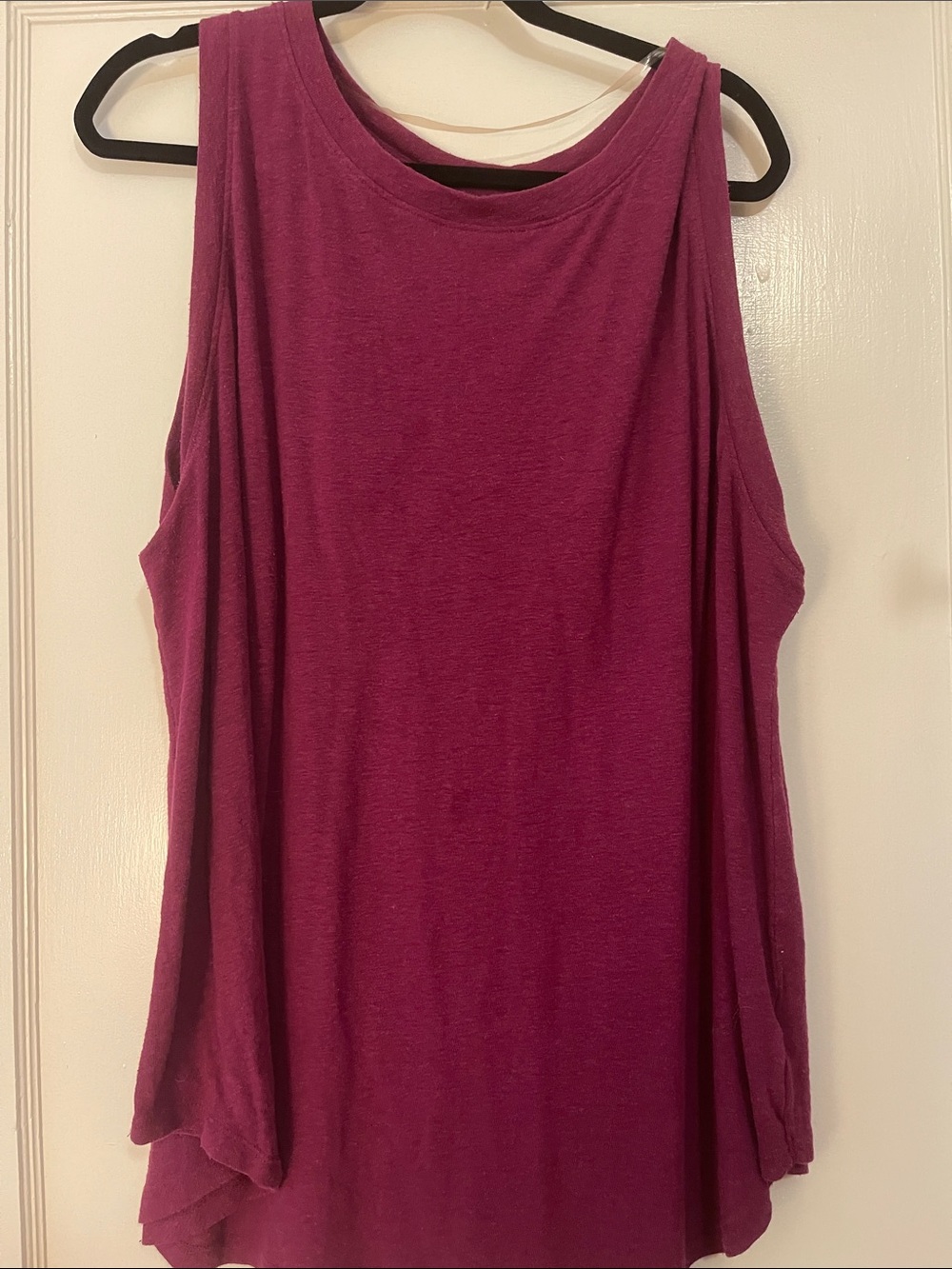 Ava & Viv Sleeveless Swing Tank Top - Fuchsia